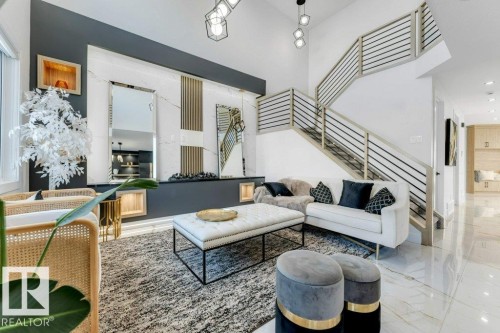 4012 40 Street, Beaumont, AB - Indoor Photo Showing Living Room