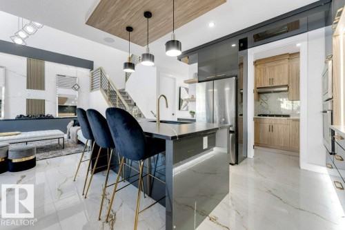 4012 40 Street, Beaumont, AB - Indoor Photo Showing Kitchen With Upgraded Kitchen