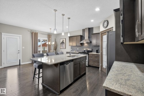 7816 18 Avenue, Edmonton, AB - Indoor Photo Showing Kitchen With Stainless Steel Kitchen With Upgraded Kitchen