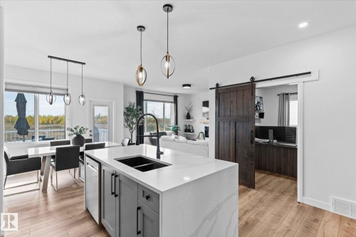 153 Westbrook Wynd, Fort Saskatchewan, AB - Indoor Photo Showing Kitchen With Double Sink With Upgraded Kitchen