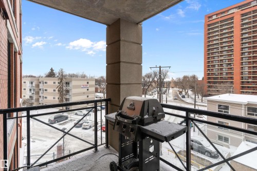 402 9020 Jasper Avenue, Edmonton, AB - Outdoor With Balcony With Exterior