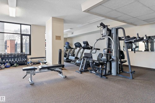 402 9020 Jasper Avenue, Edmonton, AB - Indoor Photo Showing Gym Room