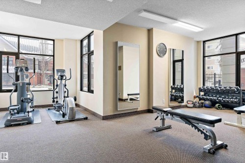 402 9020 Jasper Avenue, Edmonton, AB - Indoor Photo Showing Gym Room
