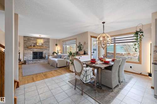 1060 Wedgewood Boulevard, Edmonton, AB - Indoor Photo Showing Other Room With Fireplace