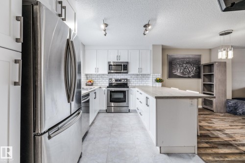 384 Charlesworth Drive, Edmonton, AB - Indoor Photo Showing Kitchen With Stainless Steel Kitchen With Upgraded Kitchen