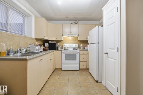 3316 24 Avenue, Edmonton, AB - Indoor Photo Showing Kitchen With Double Sink