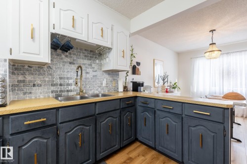 11502 89 Street, Edmonton, AB - Indoor Photo Showing Kitchen With Double Sink