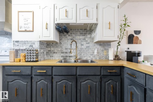 11502 89 Street, Edmonton, AB - Indoor Photo Showing Kitchen With Double Sink