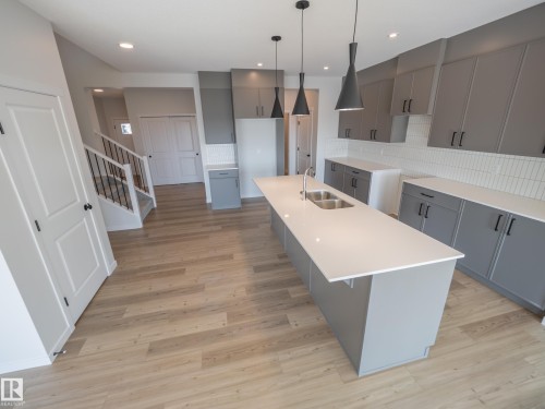 312 173 Avenue, Edmonton, AB - Indoor Photo Showing Kitchen With Double Sink With Upgraded Kitchen