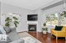 9109 98 Avenue, Edmonton, AB  - Indoor Photo Showing Living Room With Fireplace 