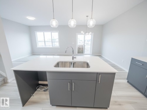 17624 4 Street, Edmonton, AB - Indoor Photo Showing Kitchen With Double Sink