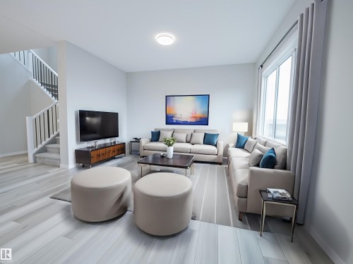 17624 4 Street, Edmonton, AB - Indoor Photo Showing Living Room