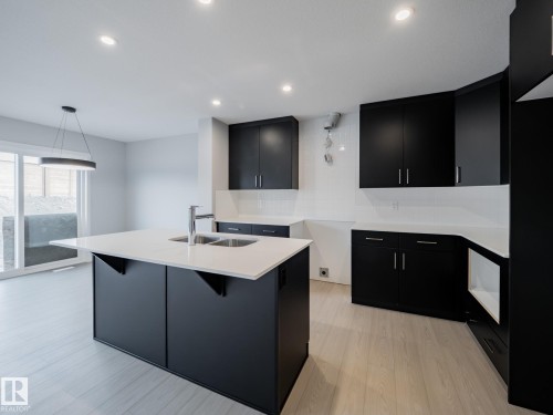 346 172 Avenue, Edmonton, AB - Indoor Photo Showing Kitchen With Double Sink