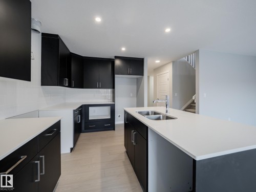 346 172 Avenue, Edmonton, AB - Indoor Photo Showing Kitchen With Double Sink