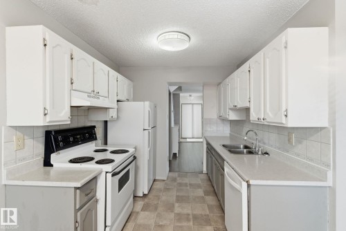 1 2020 105 Street, Edmonton, AB - Indoor Photo Showing Kitchen With Double Sink