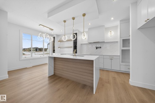 8924 Mayday Way Sw, Edmonton, AB - Indoor Photo Showing Kitchen With Upgraded Kitchen