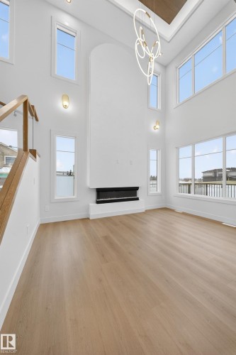 8924 Mayday Way Sw, Edmonton, AB - Indoor With Fireplace
