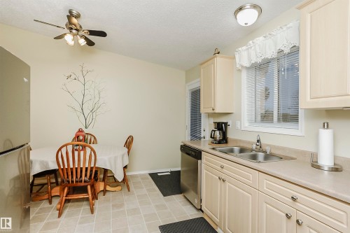 10105 105 Street, Morinville, AB - Indoor Photo Showing Kitchen With Double Sink