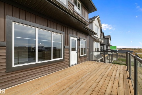 View of wooden terrace - 4544 Kinsella Link, Edmonton, AB - Outdoor With Deck Patio Veranda With Exterior