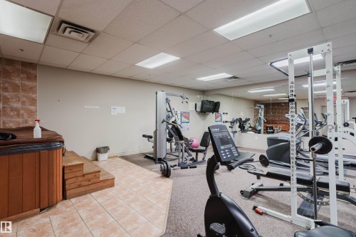 506 9919 105 Street, Edmonton, AB - Indoor Photo Showing Gym Room