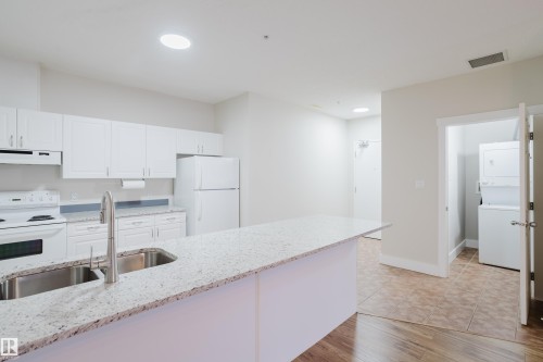 506 9919 105 Street, Edmonton, AB - Indoor Photo Showing Kitchen With Double Sink