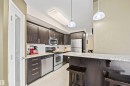 201 9707 106 Street, Edmonton, AB  - Indoor Photo Showing Kitchen With Stainless Steel Kitchen With Upgraded Kitchen 