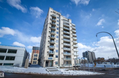 201 9707 106 Street, Edmonton, AB - Outdoor With Balcony With Facade