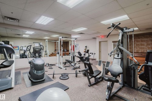 407 9919 105 Street, Edmonton, AB - Indoor Photo Showing Gym Room