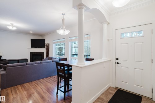 98 7293 South Terwillegar Drive, Edmonton, AB - Indoor With Fireplace