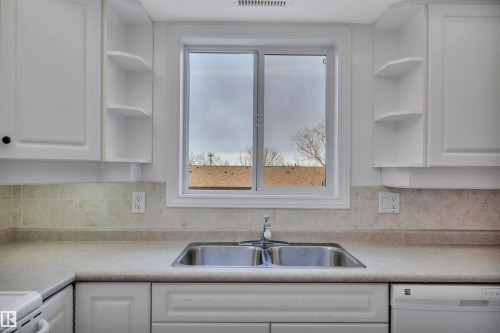 419 6703 172 Street, Edmonton, AB - Indoor Photo Showing Kitchen With Double Sink