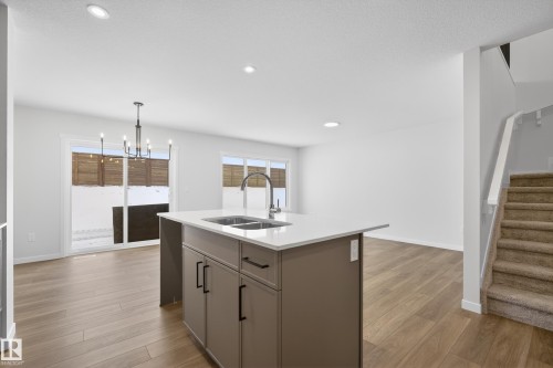93 Rosewood Way, St. Albert, AB - Indoor Photo Showing Kitchen With Double Sink