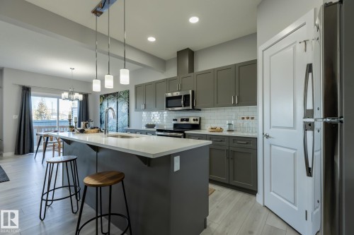 307 27 Street, Edmonton, AB - Indoor Photo Showing Kitchen With Upgraded Kitchen