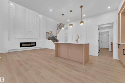 230 Linden Loop, Leduc, AB - Indoor With Fireplace