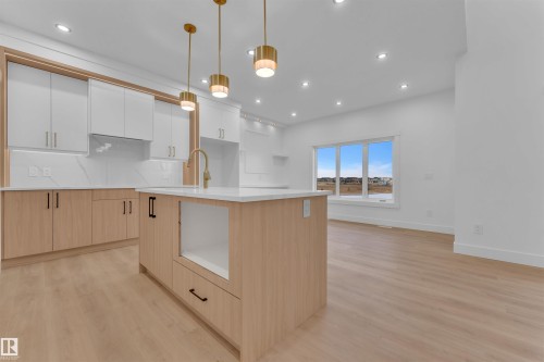 230 Linden Loop, Leduc, AB - Indoor Photo Showing Kitchen With Upgraded Kitchen