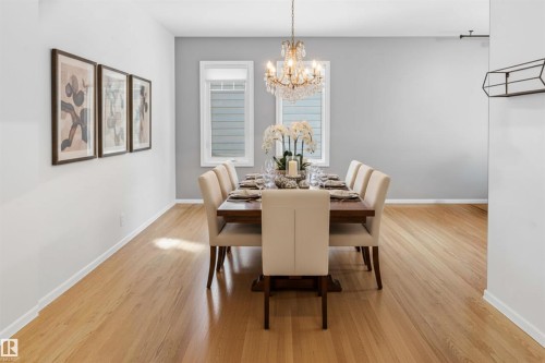 10615 134 Street, Edmonton, AB - Indoor Photo Showing Dining Room