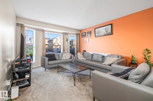 3913 159 Avenue, Edmonton, AB - Indoor Photo Showing Living Room
