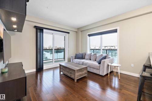 306 1230 Windermere Way, Edmonton, AB - Indoor Photo Showing Living Room
