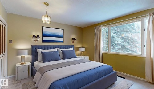 32 St George'S Crescent, Edmonton, AB - Indoor Photo Showing Bedroom