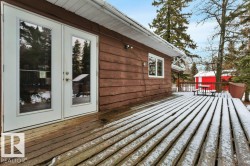 Wooden deck with french doors - 