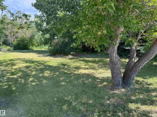 View of green lawn - 5318 Railway Avenue, Elk Point, AB 