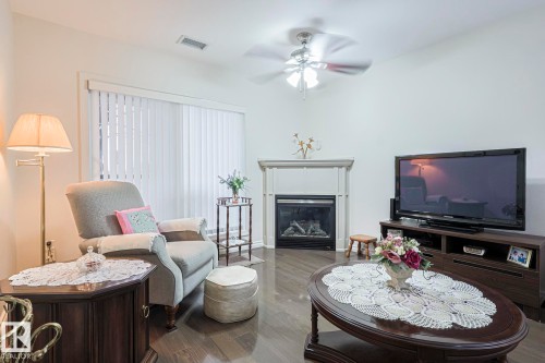 120 7909 71 Street, Edmonton, AB - Indoor Photo Showing Living Room With Fireplace