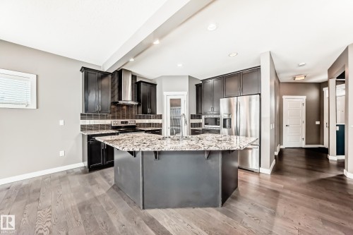 3620 167B Avenue, Edmonton, AB - Indoor Photo Showing Kitchen With Upgraded Kitchen