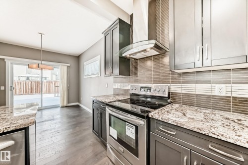 3620 167B Avenue, Edmonton, AB - Indoor Photo Showing Kitchen With Upgraded Kitchen