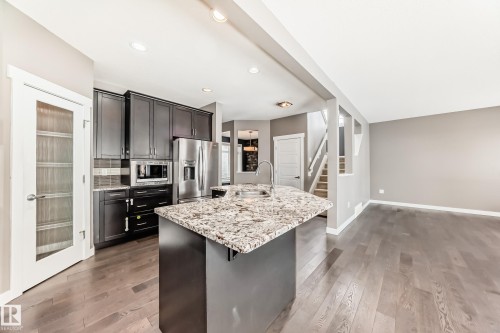 3620 167B Avenue, Edmonton, AB - Indoor Photo Showing Kitchen With Upgraded Kitchen