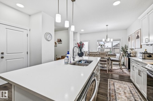 34 Eden Link, Fort Saskatchewan, AB - Indoor Photo Showing Kitchen With Double Sink
