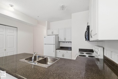305 8488 111 Street, Edmonton, AB - Indoor Photo Showing Kitchen With Double Sink