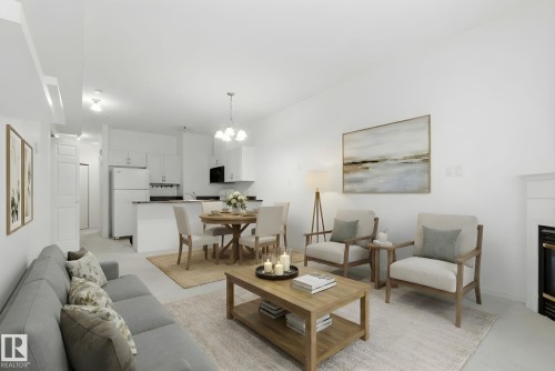 305 8488 111 Street, Edmonton, AB - Indoor Photo Showing Living Room