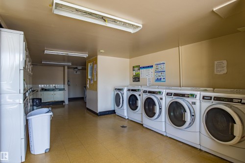 Shared laundry with washing machine and clothes dryer - 133 8735 165 Street, Edmonton, AB - Indoor Photo Showing Laundry Room