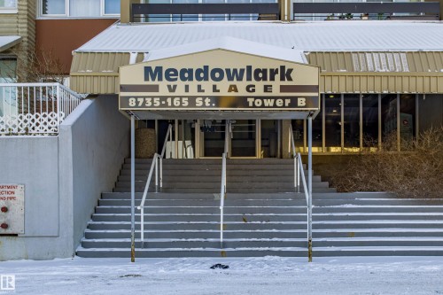 View of building exterior with stairway - 133 8735 165 Street, Edmonton, AB - Outdoor