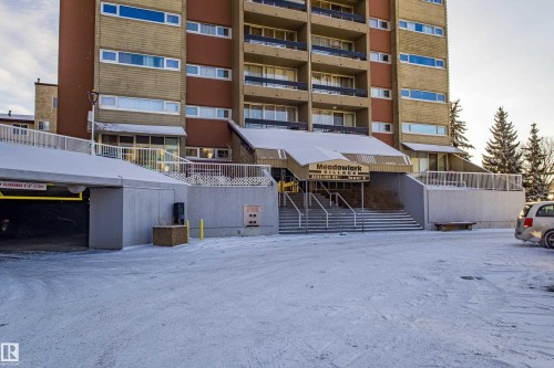 View of apartment building / complex featuring stairs - 133 8735 165 Street, Edmonton, AB - Outdoor